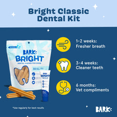BarkBox Bright dental kit texture closeup highlights curved grooves for effective cleaning