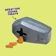 Barkbox Drac Casket in action dispensing treats for reward-based training and sniffing fun.
