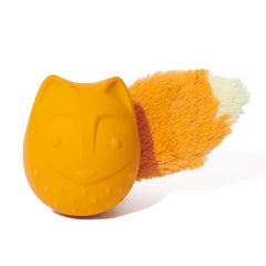 BarkBox Franz the Fox dog toy natural rubber for durable chewers