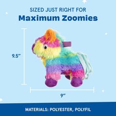 BarkBox Full O’ Fluff Piñata Toy multiple squeakers for interactive fun