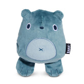 BarkBox Grey Bear Hugger plush exterior for interactive chew sessions.