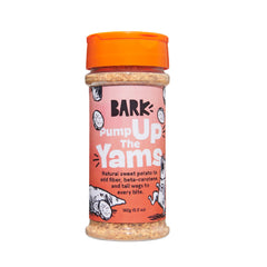 BarkBox Pump Up The Yams bottle open for easy topping on kibble