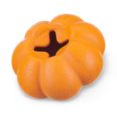 BarkBox Squash toy shows durable natural rubber for small dogs' chew sessions.