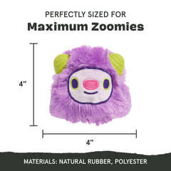 BarkBox Torbert the Troll natural rubber core with squeaker for lively sessions