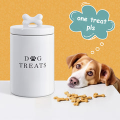 Barnyard Designs airtight-dog-treat container seal helps prevent moisture and spoilage