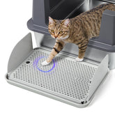 Bartuke cat litter box step with baffles reduces scatter for a tidier home