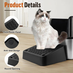 Bartuke cat litter ramp close-up shows sturdy plastic and rounded edges