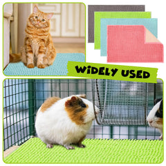 Barydat 8pc guinea pig cage liner blue pack shows absorbent, washable pads