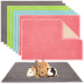 Barydat 8pc guinea pig cage liner gray pack showing colored mats for clean habitats