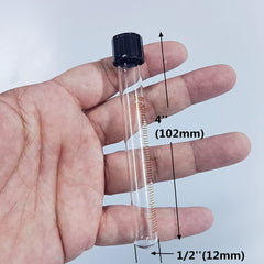 Base Wave aquarium test-tube close-up — durable glass body supports reliable measurements.