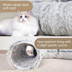 Baseola cat-tunnel-bed diy-configuration enables flexible shapes for customized play spaces.
