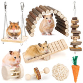 BBjinronjy hamster chew toys seesaw-bridge provides enrichment and healthy teeth wear.