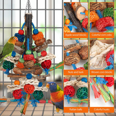 BBjinronjy natural materials corn cob toy provides foraging-like play