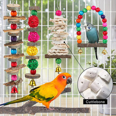 BBjinronjy Twig and bark toy stimulates natural curiosity and safe chewing.