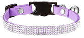 Bbmmayy cat collar rhinestone flower purple for daily wear and sparkle.