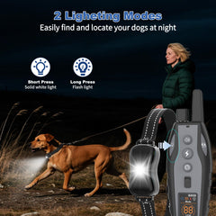 BCPETMY remote with 3300 ft range enables off-leash training in larger spaces.