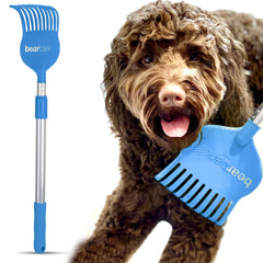 Bearbark extendable scratcher with long reach for back-friendly dog grooming