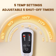 Bearhug 28x18 inch heating pad shown with two replaceable covers