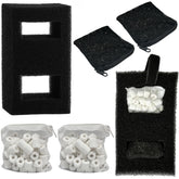 Beaufan aquarium filter media set contents improve filtration for healthier tank water.