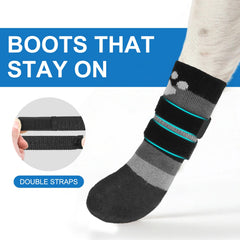 BEAUTYZOO anti-lick paw socks indoors protect furniture and deter chewing.