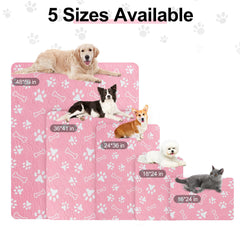 BEAUTYZOO anti-slip dog pad on hardwood surface, enhancing safety during potty training.