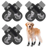 BEAUTYZOO anti-slip dog socks front view for paw protection on slick floors