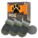 BEAUTYZOO botas impermeables para perro, protegen patitas del invierno y la nieve.