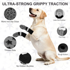 BEAUTYZOO breathable soft fabric paw socks stay cool for extended indoor wear.
