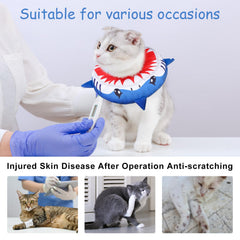 BEAUTYZOO cat cone collar lightweight PP cotton material reduces neck burden.