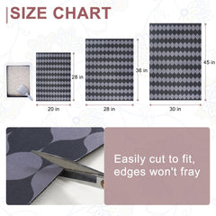 BEAUTYZOO cat litter mat traps powdery litter to keep floors cleaner.