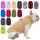 BEAUTYZOO dog fleece vest front view highlights warm, machine-washable design for cold days.
