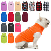 BEAUTYZOO dog fleece vest front view highlights warm fleece for chilly walks