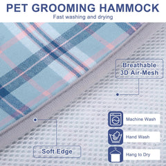 BEAUTYZOO dog grooming hammock 3D air mesh keeps pets breathable