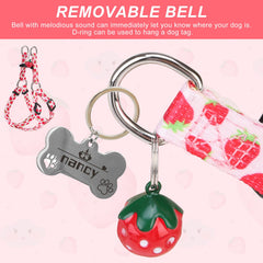 BEAUTYZOO dog harness pink XS strap-close demonstrates step-in ease and buckles