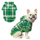 BEAUTYZOO plaid front view showcasing cozy hoodie for winter walks.