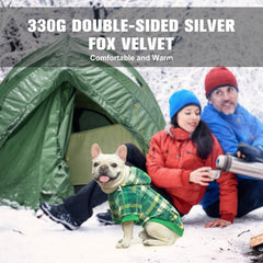 BEAUTYZOO plaid leash hole enables secure leash attachment.