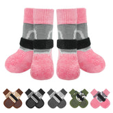 BEAUTYZOO dog socks glow-in-dark for safer night-time visibility during walks