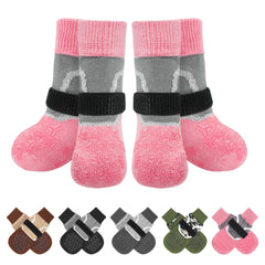 BEAUTYZOO dog socks glow-in-dark for safer night-time visibility during walks