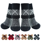 BEAUTYZOO dog socks pack front view for cozy paw protection and indoor traction