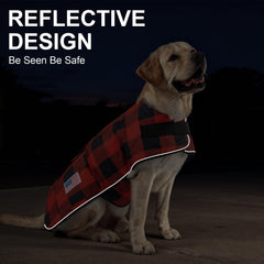 BEAUTYZOO dog winter coat back pocket anti-theft for keys