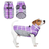 BEAUTYZOO dog winter coat front view with built-in harness for secure, comfortable walking