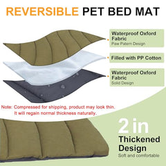 BEAUTYZOO Outdoor Dog Bed folds compactly into the included carry bag.