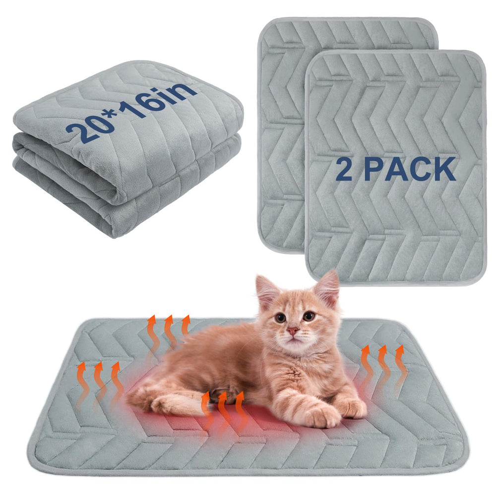 BEAUTYZOO self-warming cat bed mat soft surface for cozy naps