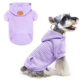 BEAUTYZOO small dog hoodie worn on dog for all-weather warmth and style.