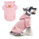 BEAUTYZOO small dog hoodie pockets front view for easy snack storage during walks.