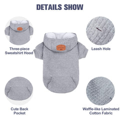 BEAUTYZOO hoodie leash hole detail for easy daily attachment