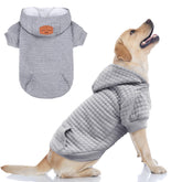 BEAUTYZOO small dog hoodie front view with pockets for snacks during walks