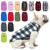 BEAUTYZOO small dog sweater fleece vest front view shows windproof warmth for winter walks.