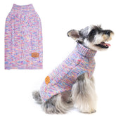 BEAUTYZOO small dog sweater with turtleneck-pullover for cozy outdoor warmth