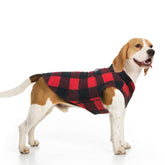 Beautyzoo small dog sweater front view showing plush fleece warmth for chilly walks